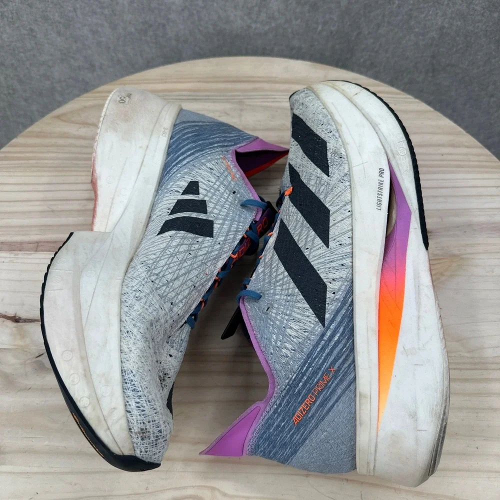 Adidas Adizero Prime X Strung Running Shoes Mens 13 Blue Purple